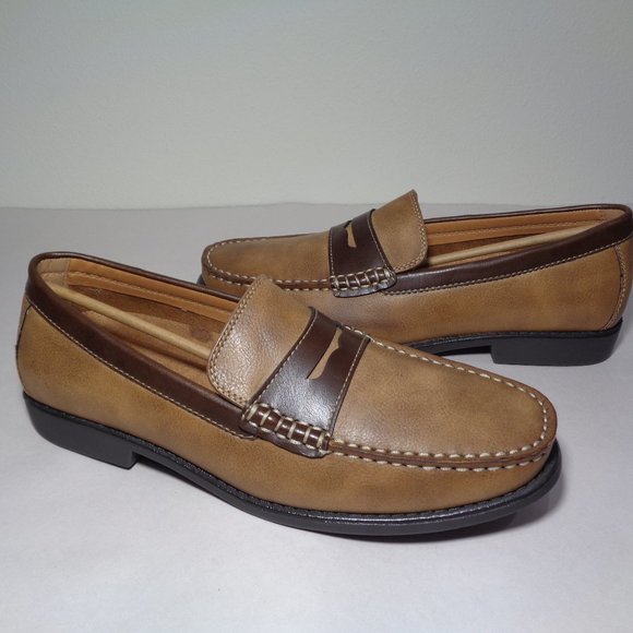IZOD Size 7.5 M EDMUND 2 Tan Brown New Loafers main image 9